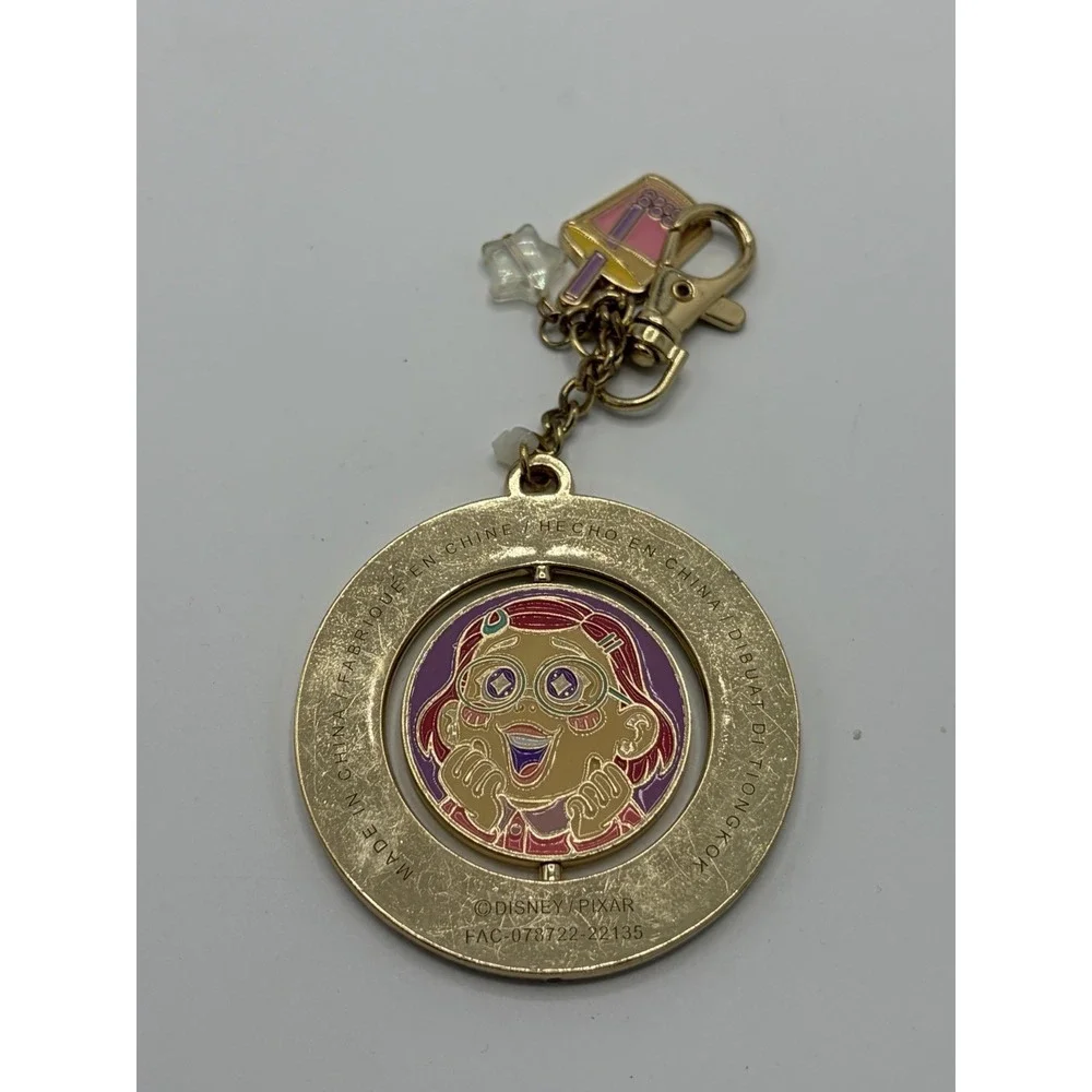 Disney Parks Turning Red Mei Lee‎ Panda Boba Spinning Keychain Bag Charm